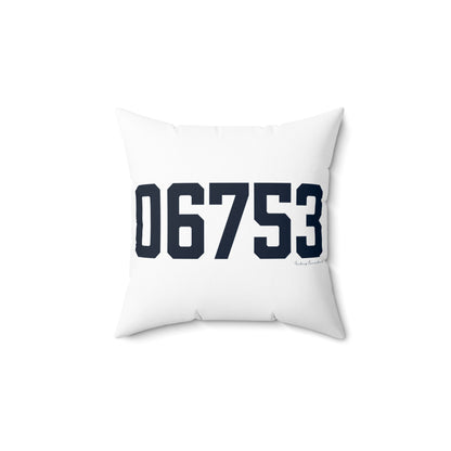 06753 Cornwall Connecticut Zip Code Polyester Square Pillow