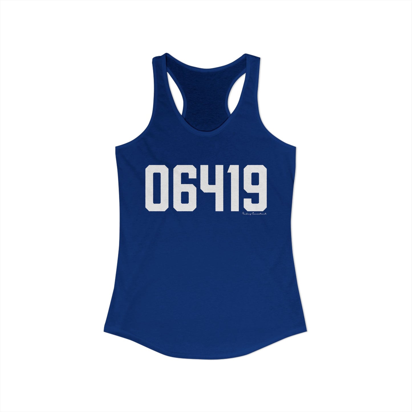 06419 Killingworth CT Zip Code Women's Ideal Racerback Tank Top