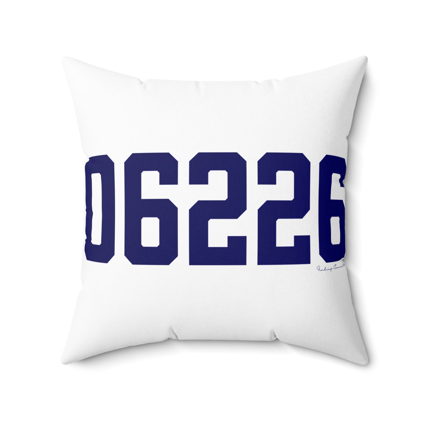 06226 Willimantic Connecticut Zip Code Spun Polyester Square Pillow
