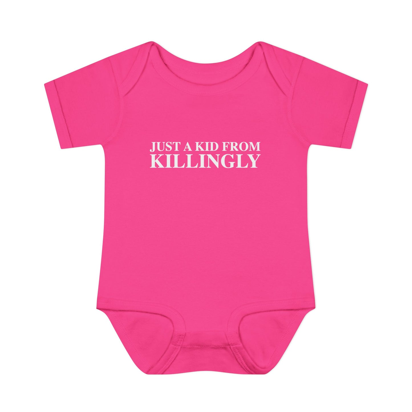 Just a kid from Killingly Infant Baby Rib Bodysuit