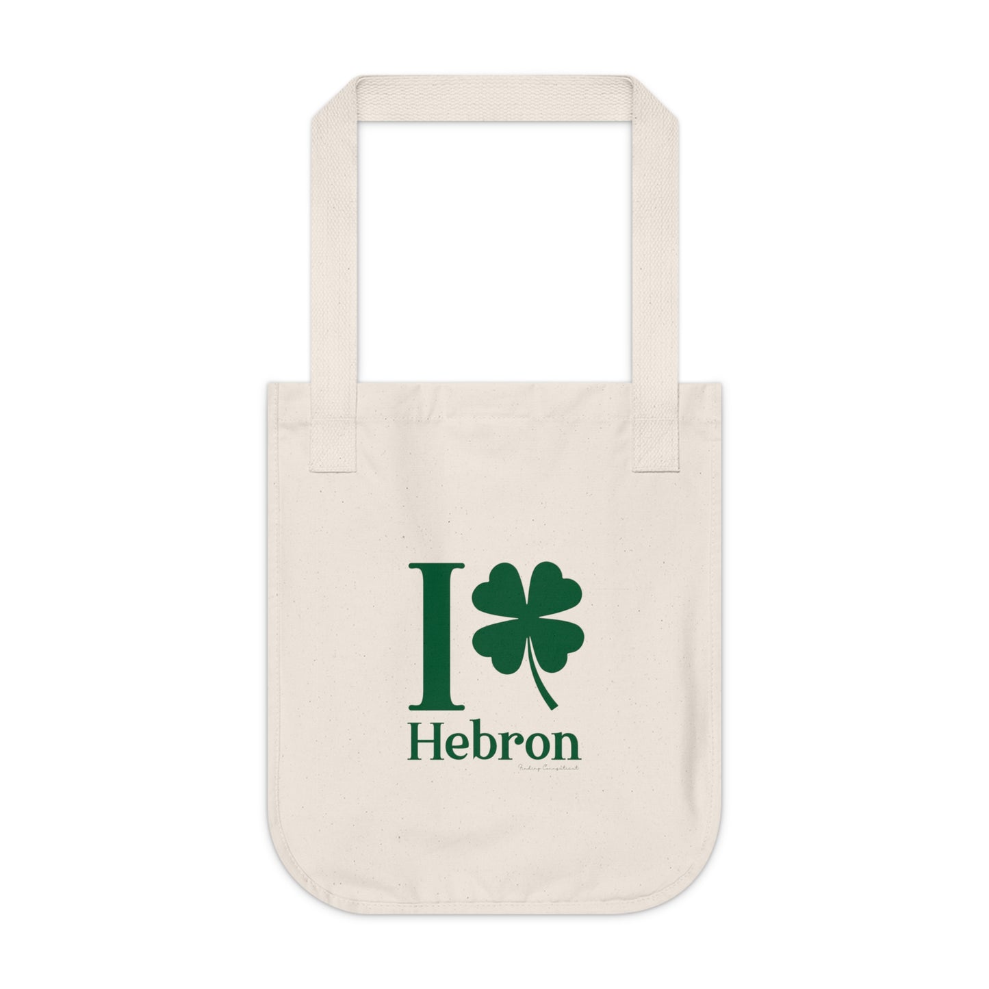 I Clover Hebron Organic Canvas Tote Bag