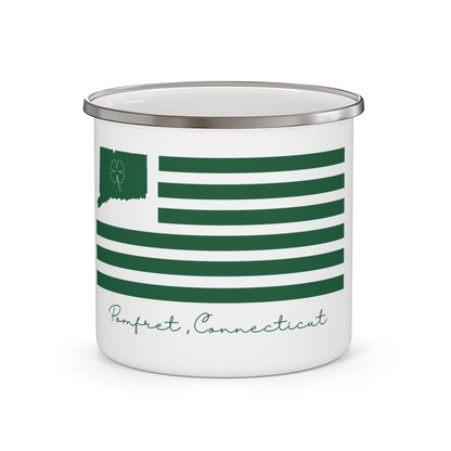 Pomfret Connecticut St. Patrick’s Day Flag Enamel Camping Mug