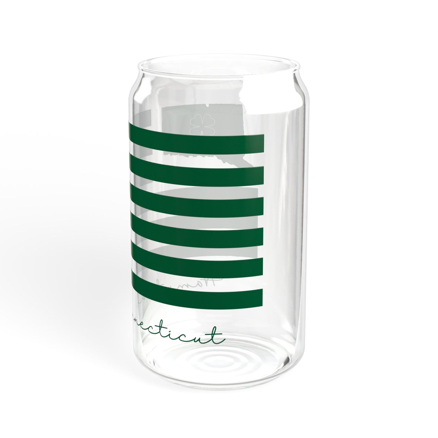 Hampton Connecticut St. Patrick’s Day Flag  Sipper Glass, 16oz