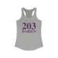 203 Darien Red White & Blue Women's Ideal Racerback Tank Top