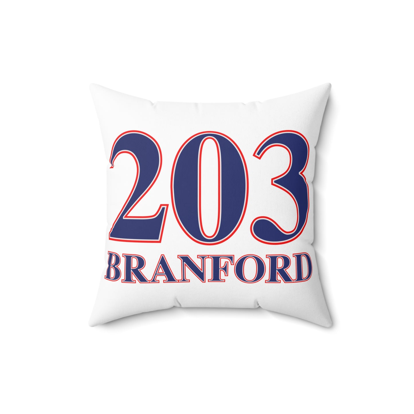 203 Branford Red White & BlueSpun Polyester Square Pillow
