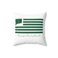Orange Connecticut St. Patrick’s Day Flag Spun Polyester Square Pillow
