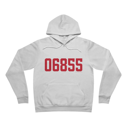 06855 Norwalk Connecticut Zip Code Unisex Sponge Fleece Pullover Hoodie Sweatshirt