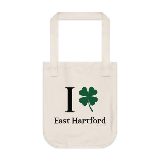 I Clover East Hartford Organic Canvas Tote Bag