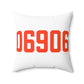 06906 Stamford Connecticut Zip Code Spun Polyester Square Pillow