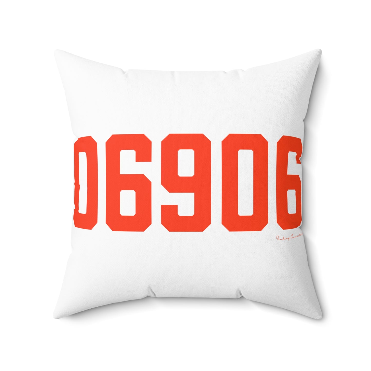 06906 Stamford Connecticut Zip Code Spun Polyester Square Pillow