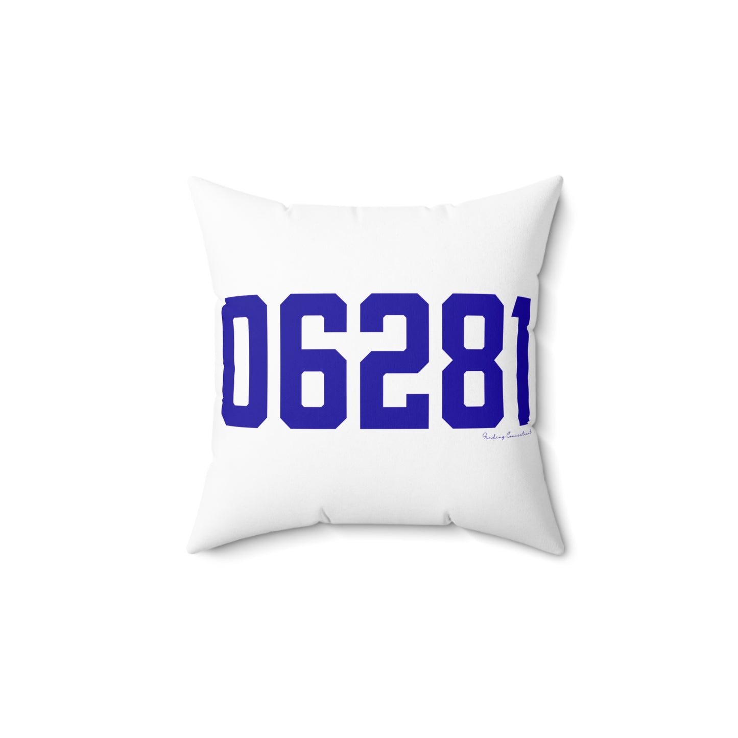 06281 Woodstock Connecticut Zip Code Spun Polyester Square Pillow