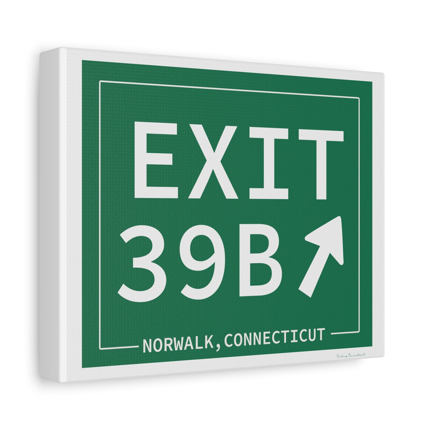 Vintage Exit 39B Merritt Parkway Sign Matte Canvas, Stretched, 1.25"