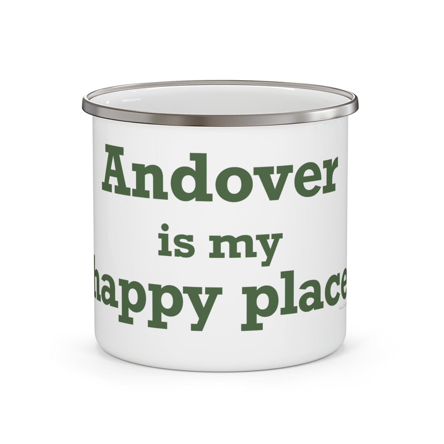 Andover is My Happy Place Enamel Camping Mug