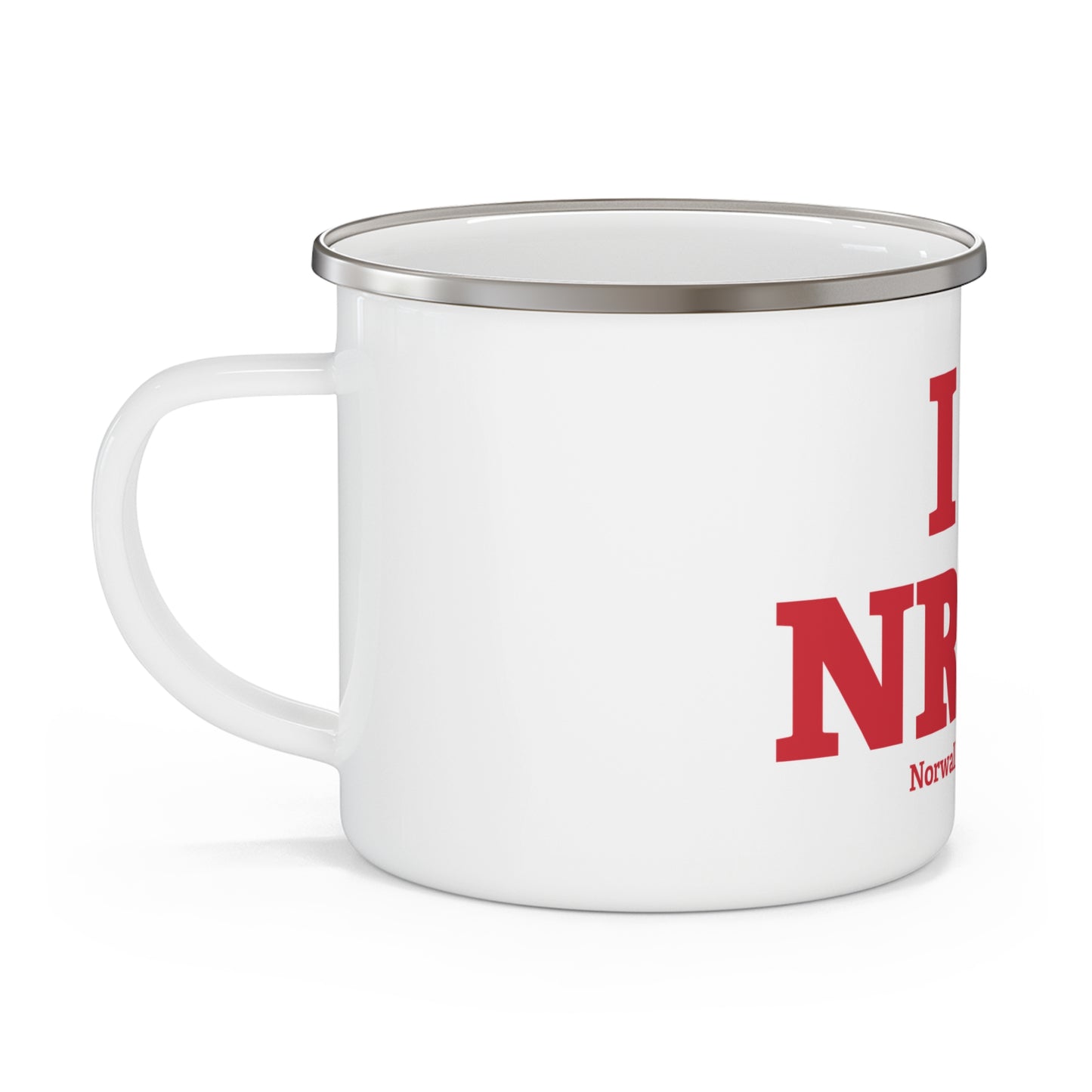 I Heart NRWK Enamel Camping Mug