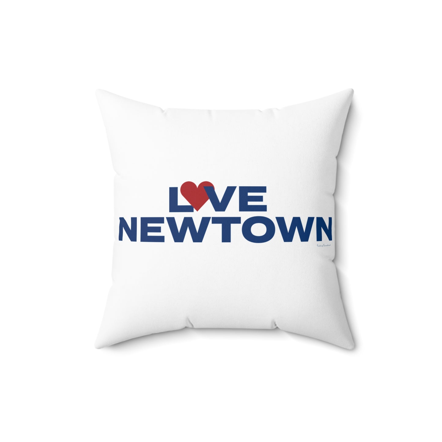 Love Newtown Spun Polyester Square Pillow
