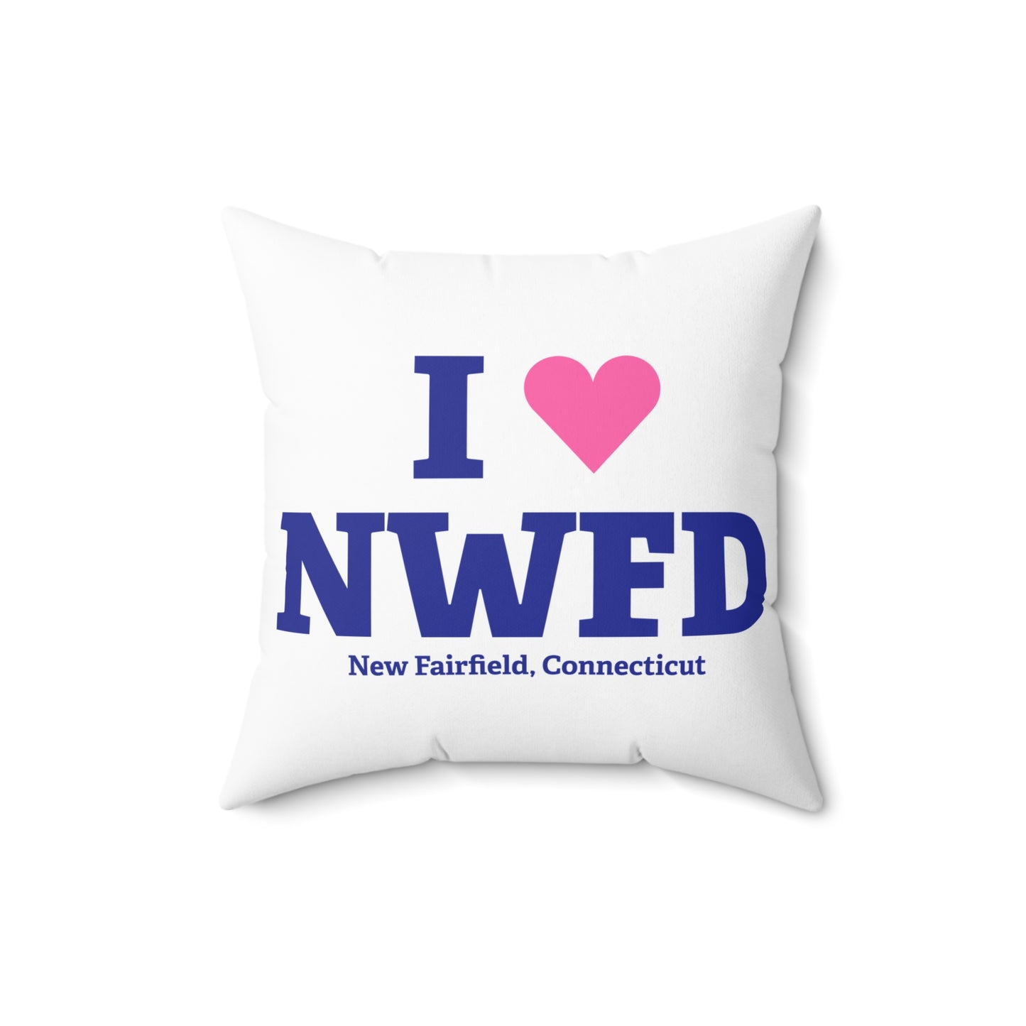 I Heart NWFD Spun Polyester Square Pillow