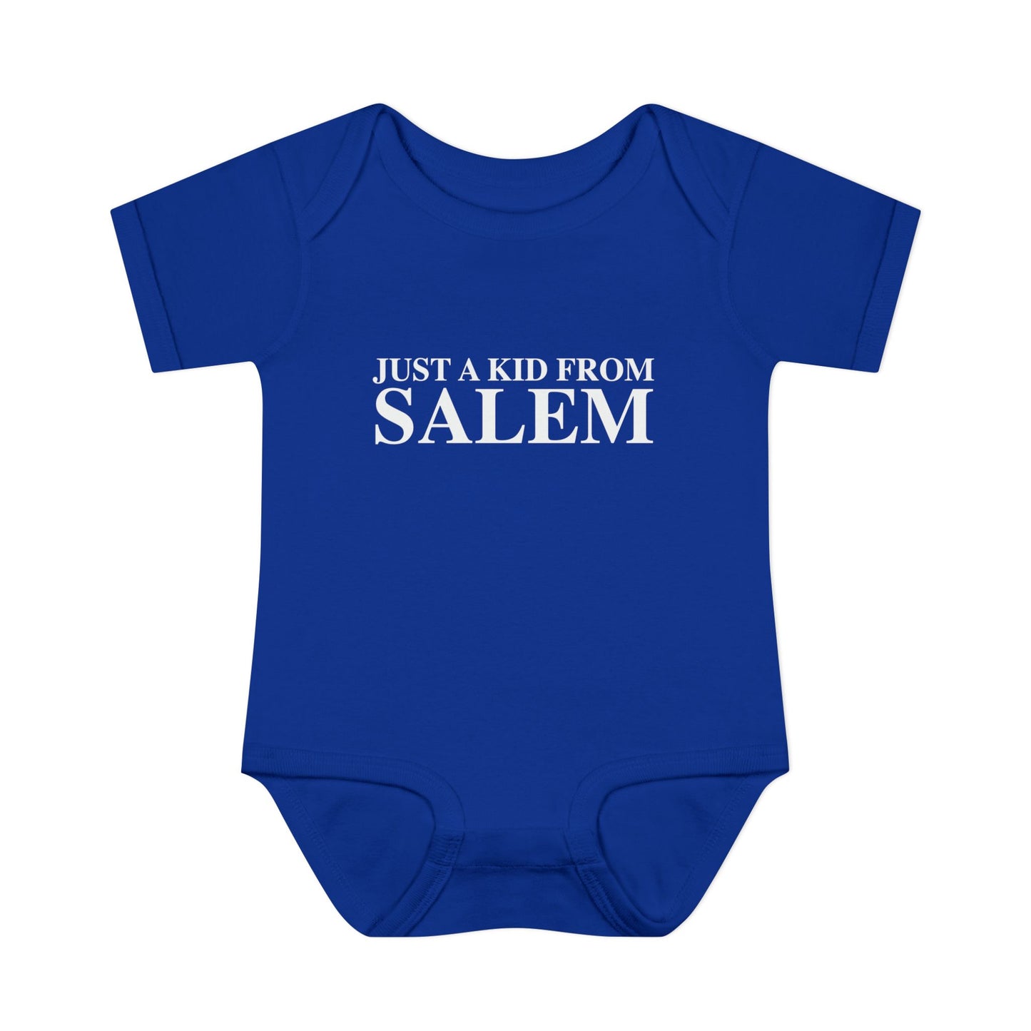 Just a kid from Salem Infant Baby Rib Bodysuit