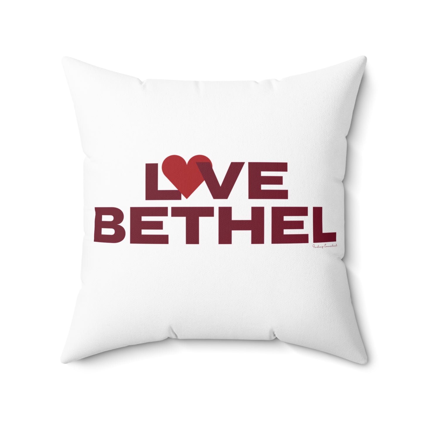 Love Bethel Spun Polyester Square Pillow