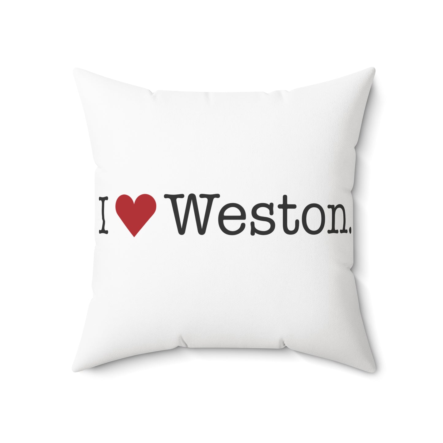 I Heart Weston. Spun Polyester Square Pillow