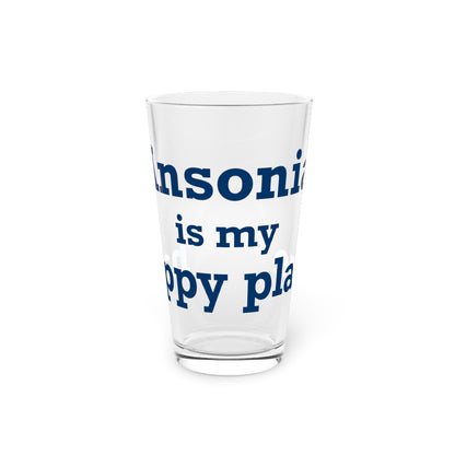 Ansonia is My Happy Place Pint Glass, 16oz