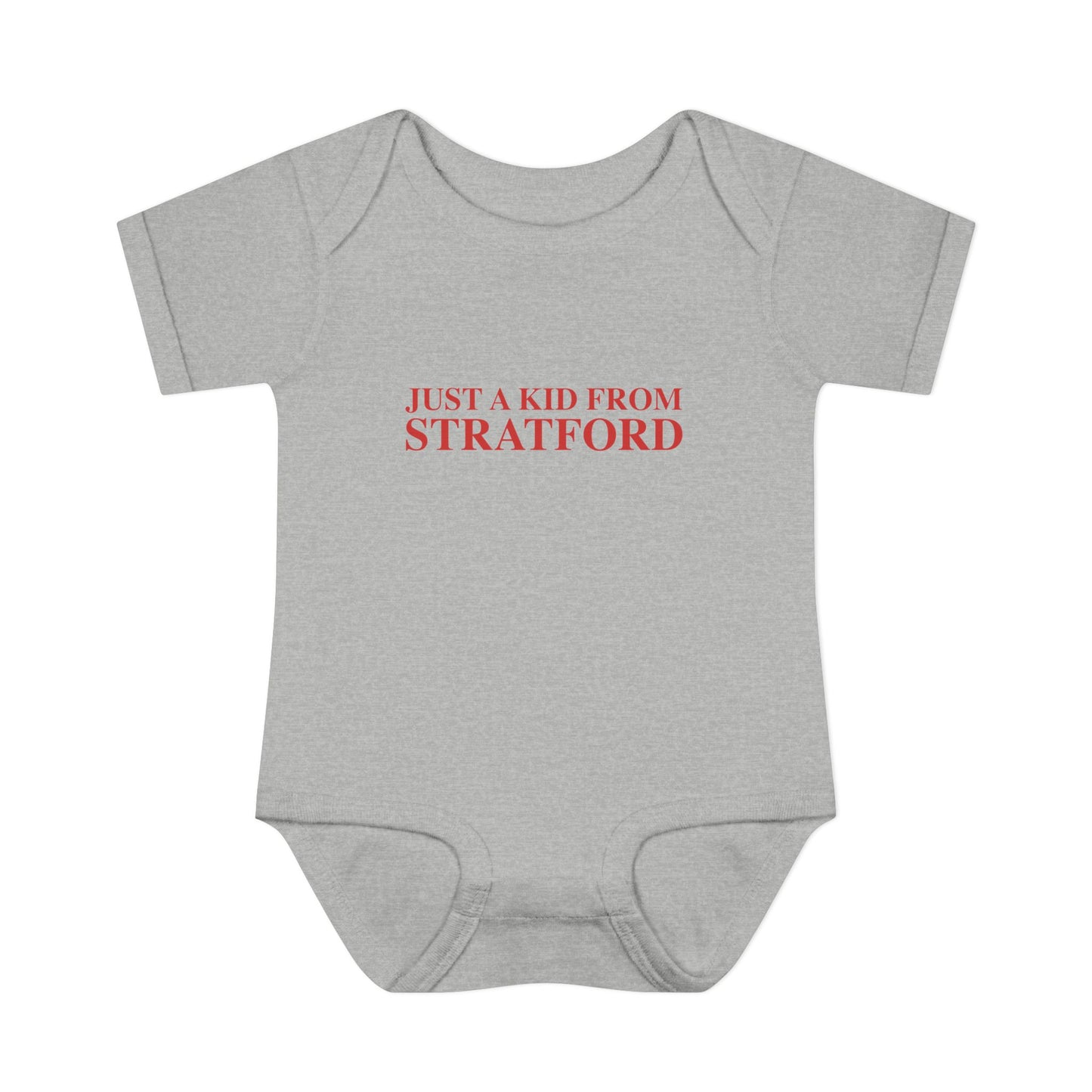 Just a kid from Stratford Infant Baby Rib Bodysuit
