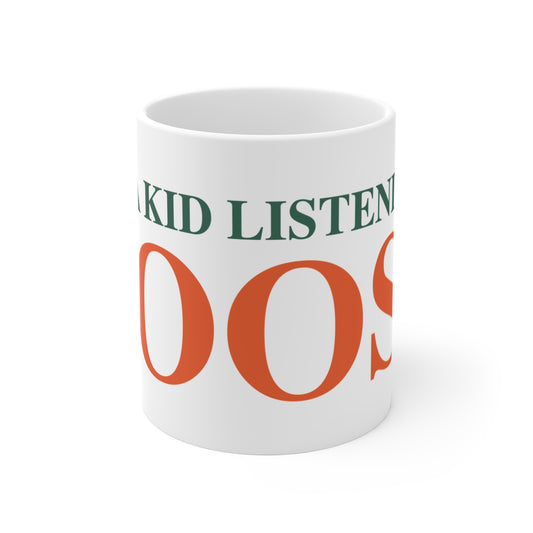 Just a kid Listening  to Goose - Orange & Green Mug 11oz