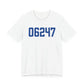 06247 Hampton Connecticut Zip Code Unisex Jersey Short Sleeve T-Shirt