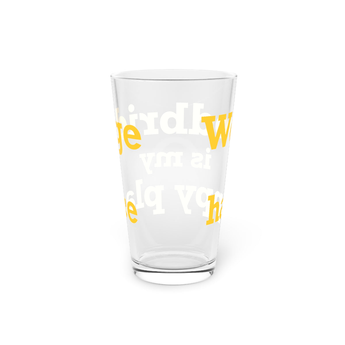 Woodbridge is My Happy Place Pint Glass, 16oz