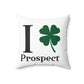 I Clover Prospect Spun Polyester Square Pillow