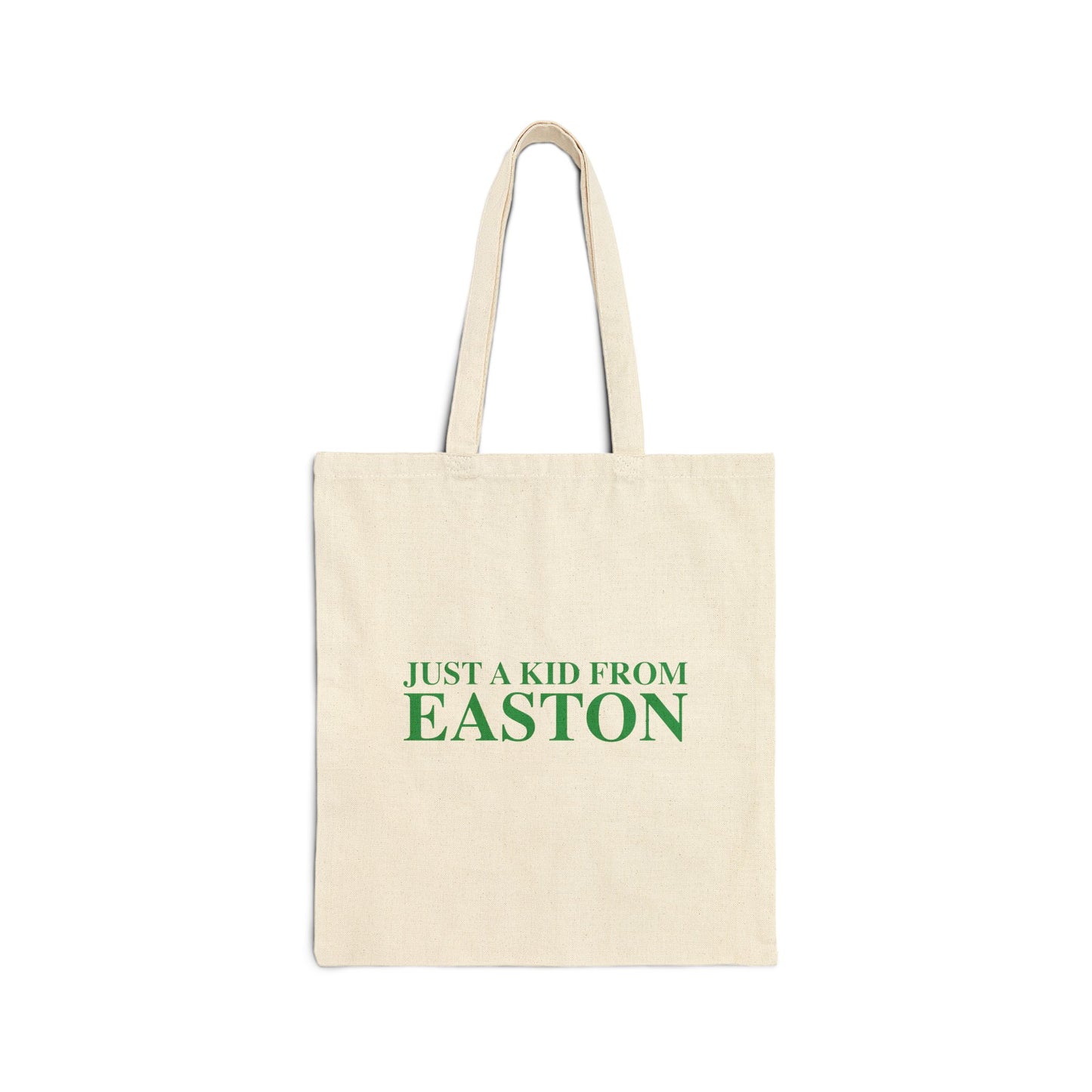 Just a kid from Easton Cotton Canvas Tote Bag