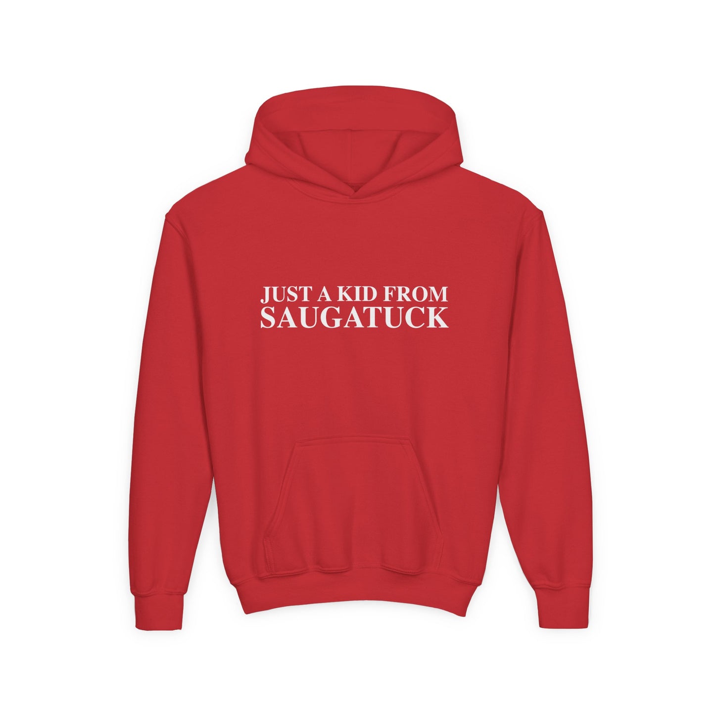 Just a kid from Saugatuck Youth Heavy Blend Hooded Sweatshirt