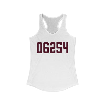 06254 Franklin Connecticut Zip Code Women's Ideal Racerback Tank Top
