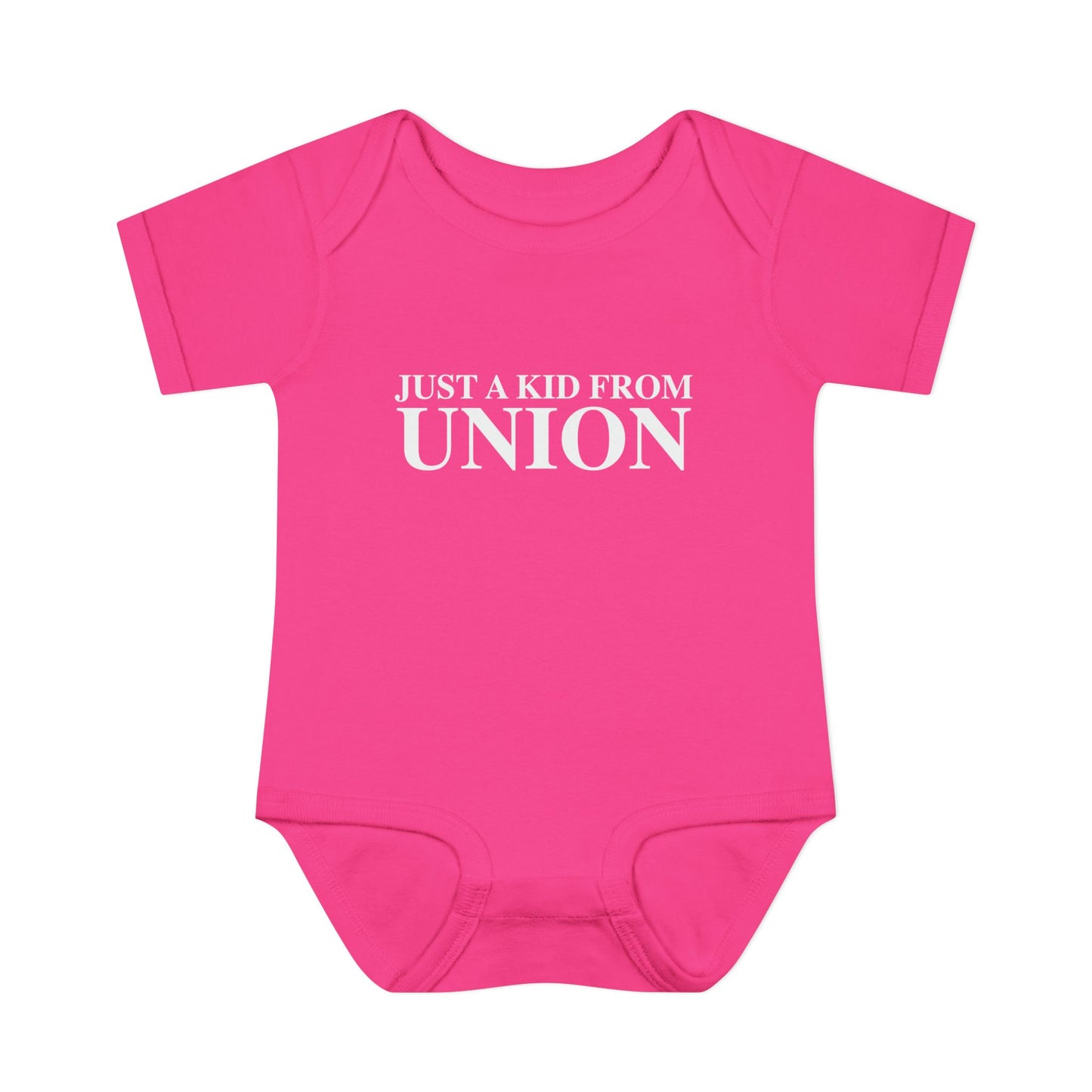 Just a kid from Union Infant Baby Rib Bodysuit