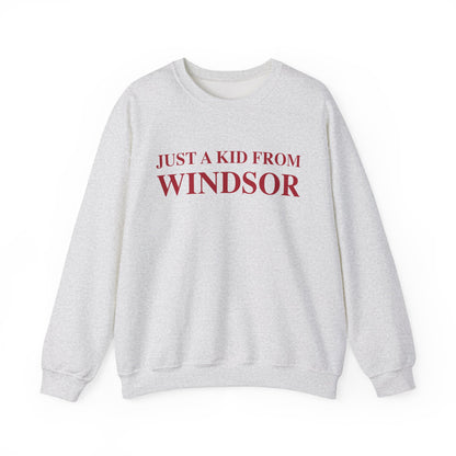 Just a kid from Windsor Unisex Heavy Blend™ Crewneck Sweatshirt