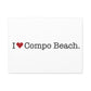 I Heart Compo Beach. Matte Canvas, Stretched, 1.25"