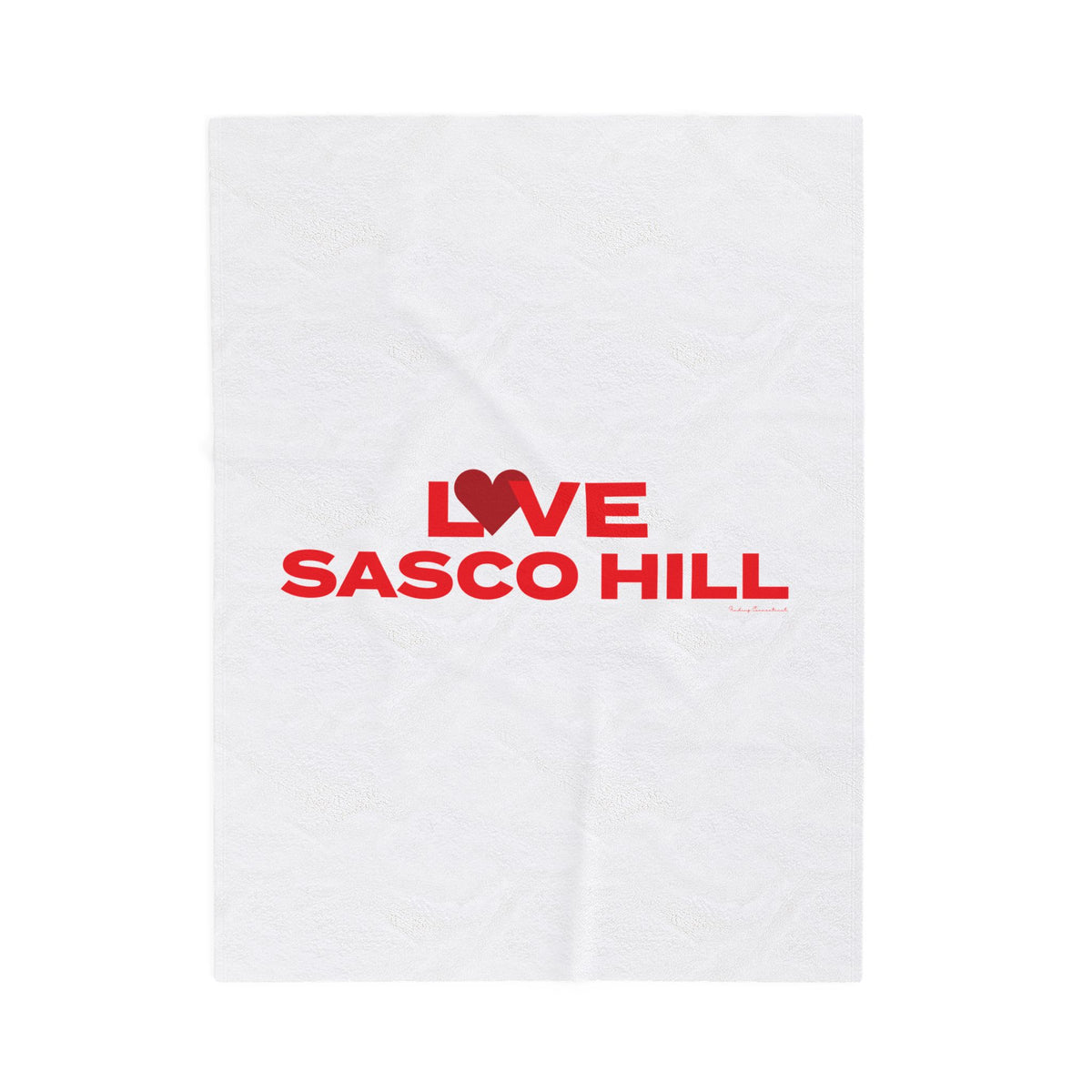 Love Sasco Hill Velveteen Plush Blanket
