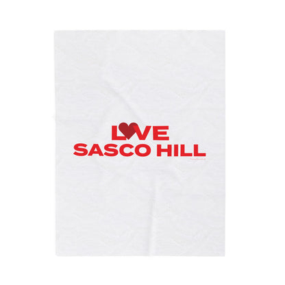 Love Sasco Hill Velveteen Plush Blanket
