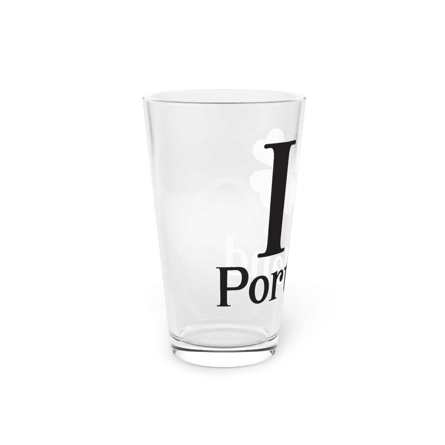 I Clover Portland Pint Glass, 16oz