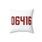 06416 Cromwell Connecticut Zip Code. Spun Polyester Square Pillow