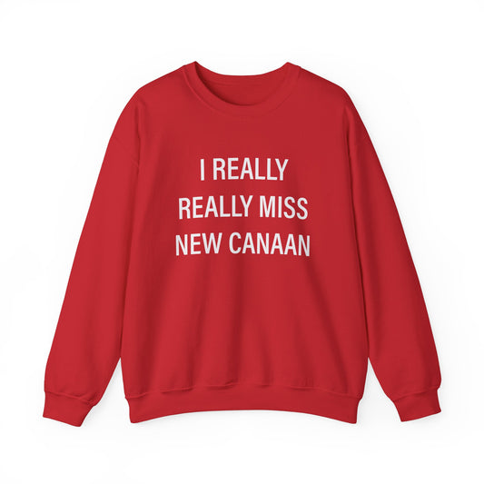 I Really Really Miss New Canaan Unisex Heavy Blend™ Crewneck Sweatshirt