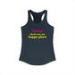 Goose Shows Are My Happy Place - Yellow & Pink Women's Ideal Racerback Tank Top