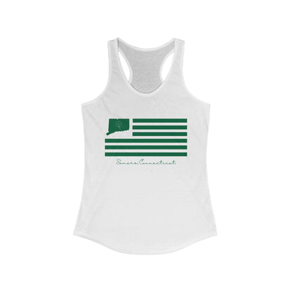 Somers Connecticut St. Patrick’s Day Flag Women's Ideal Racerback Tank Top