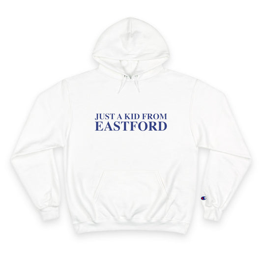 Just a kid from Eastford Champion Hoodie