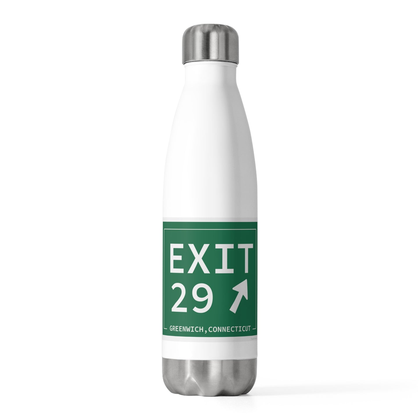 Vintage Exit 29 Merritt Parkway Sign 20oz Insulated Bottle