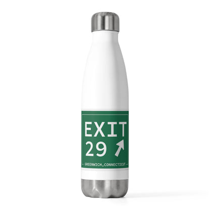 Vintage Exit 29 Merritt Parkway Sign 20oz Insulated Bottle