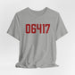 06417 Deep River Connecticut Zip Code Unisex Jersey Short Sleeve T-Shirt