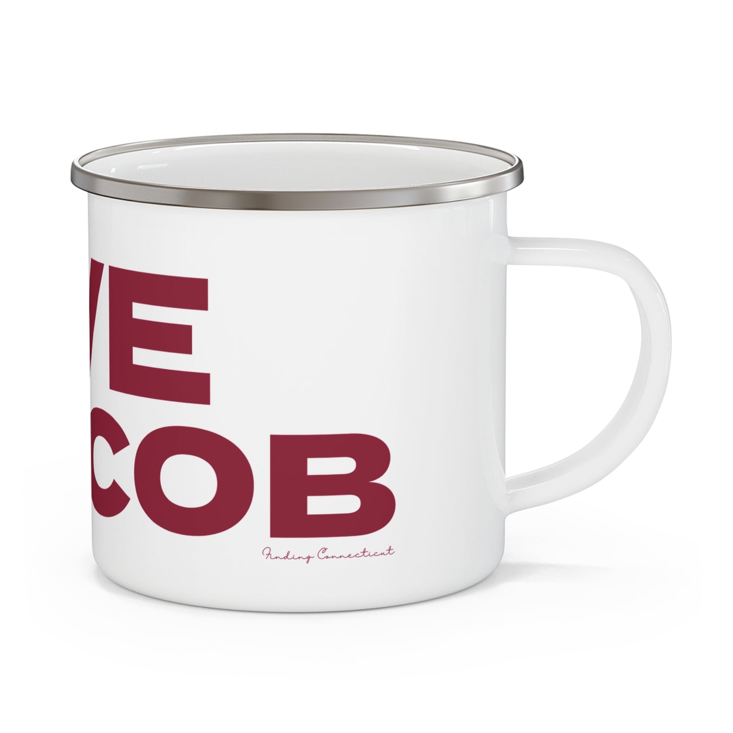 Love Cos Cob Enamel Camping Mug