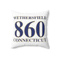 Wethersfield 860 Connecticut Polyester Square Pillow