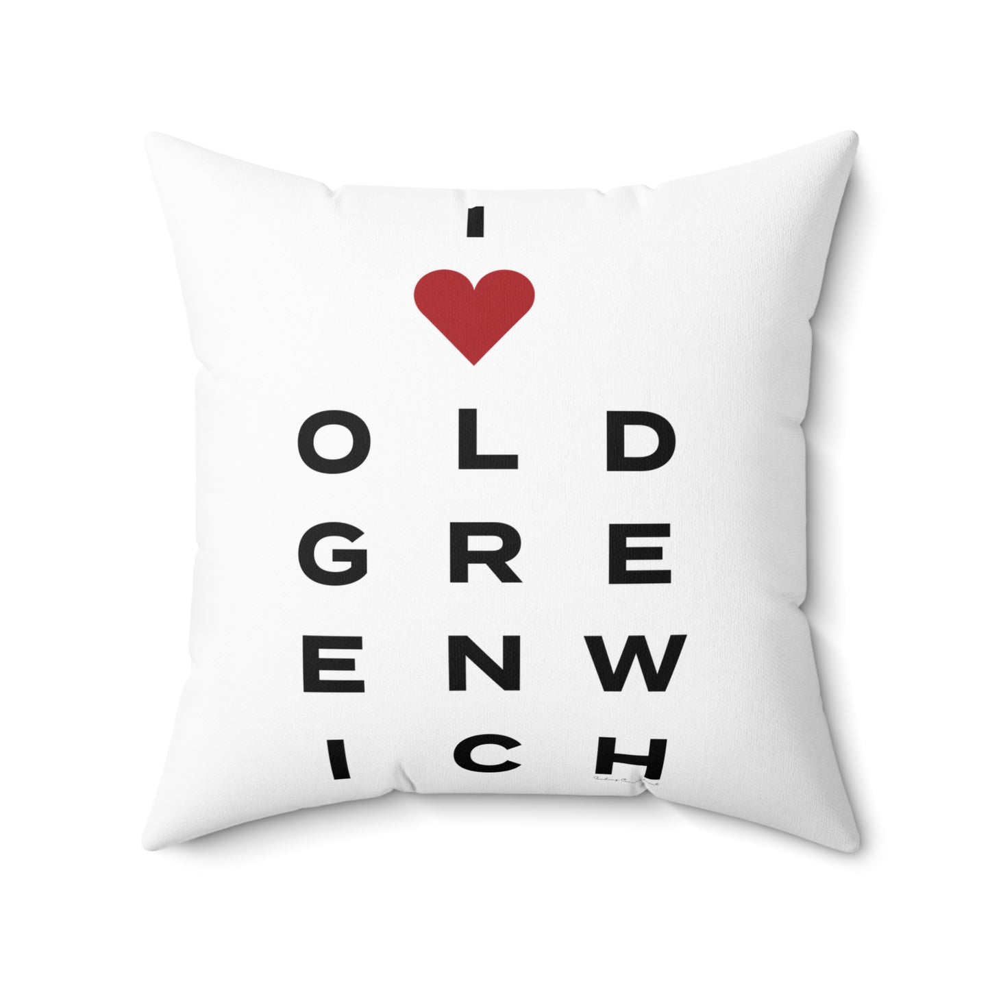 Old Greenwich Vision Spun Polyester Square Pillow