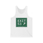 Vintage Exit 53  Merritt Parkway Sign Unisex Jersey Tank Top